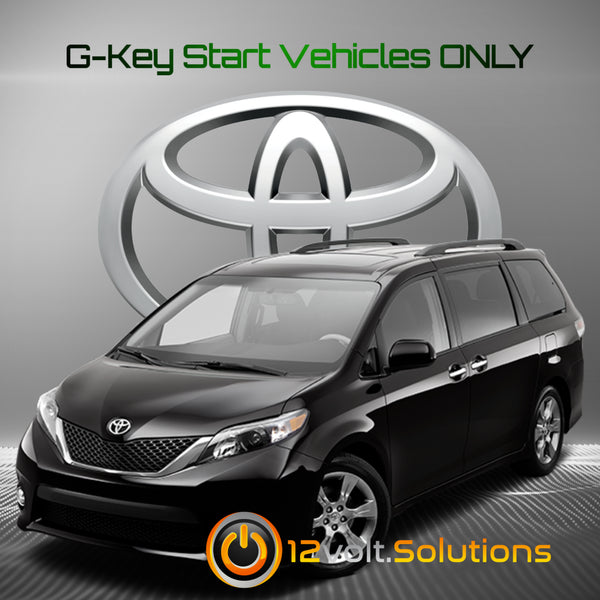 2011-2014 Toyota Sienna Plug and Play Remote Start Kit (G-Key)