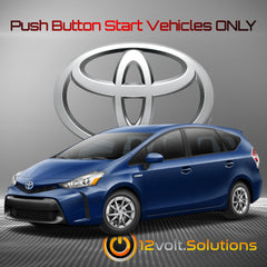 2017-2018 Toyota Prius V Plug & Play Remote Start Kit (Push Button Start)-12Volt.Solutions